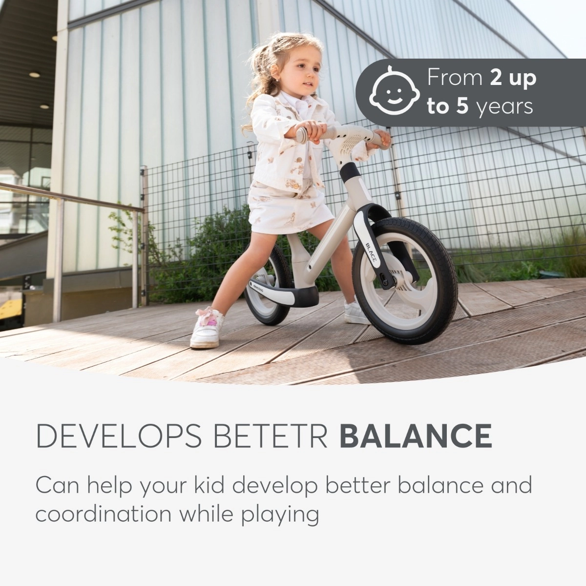 KikkaBoo® Otroški poganjalec Blace Grey KikkaBoo