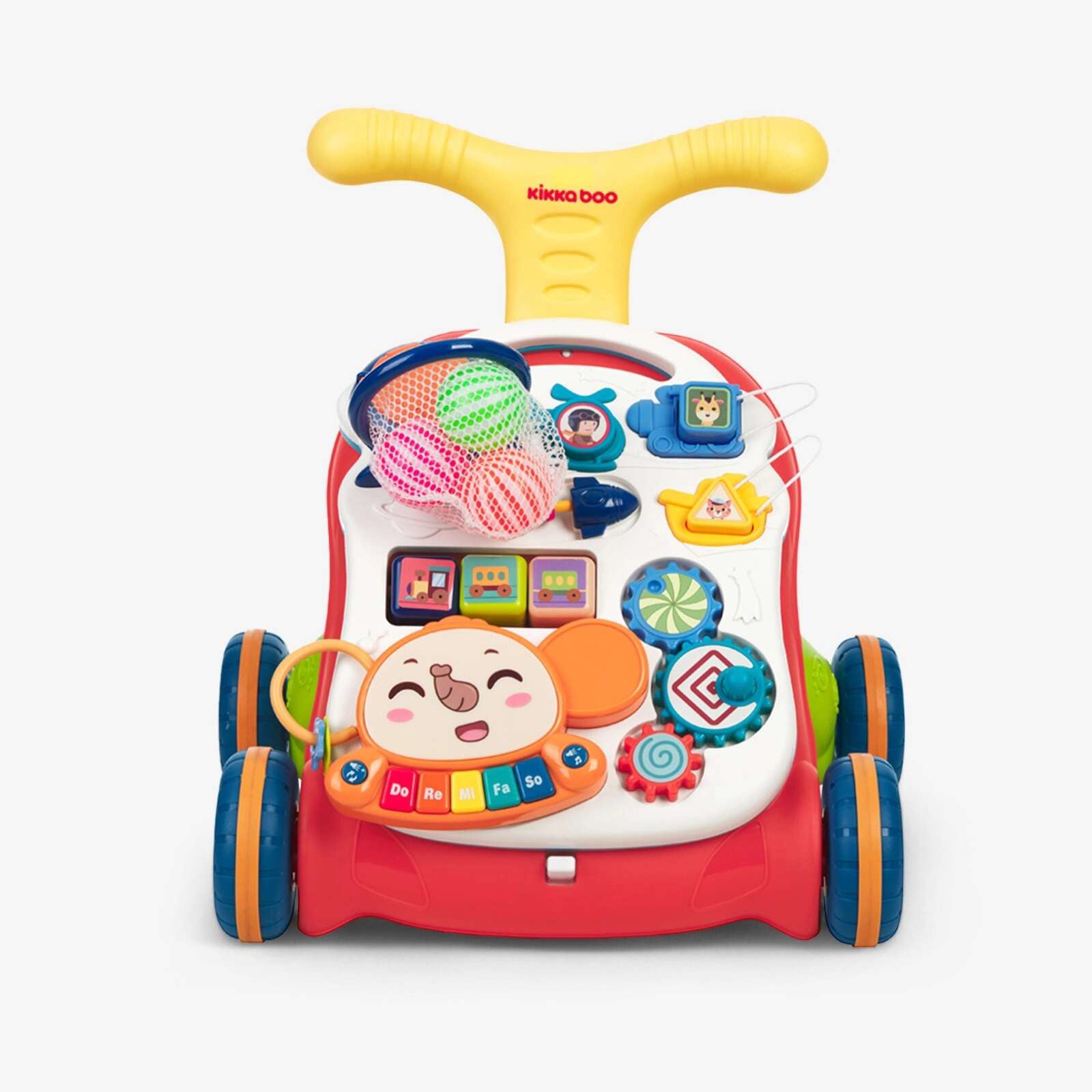 KikkaBoo® Aktivnostni voziček 3v1 Play & Grow Red KikkaBoo