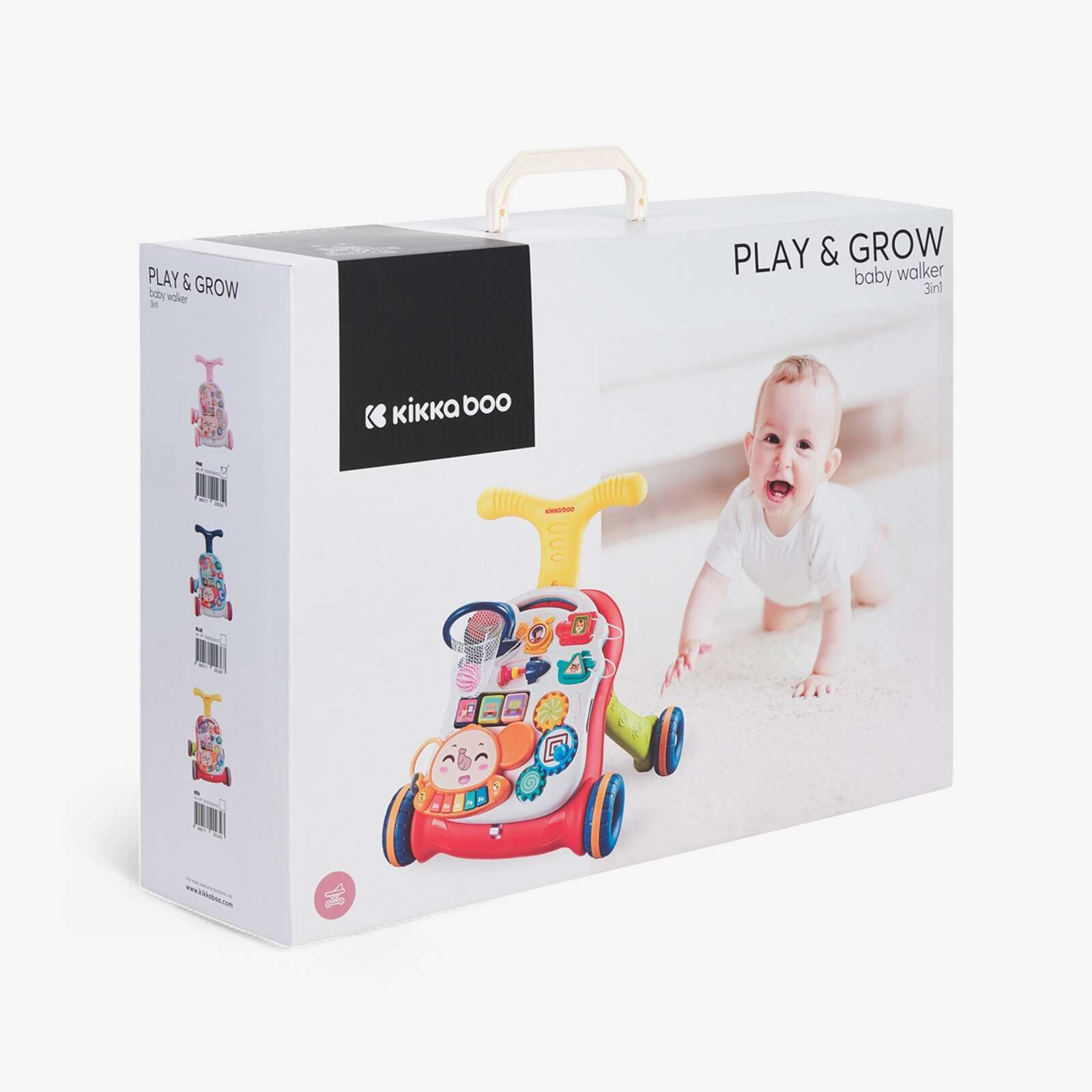 KikkaBoo® Aktivnostni voziček 3v1 Play & Grow Blue KikkaBoo