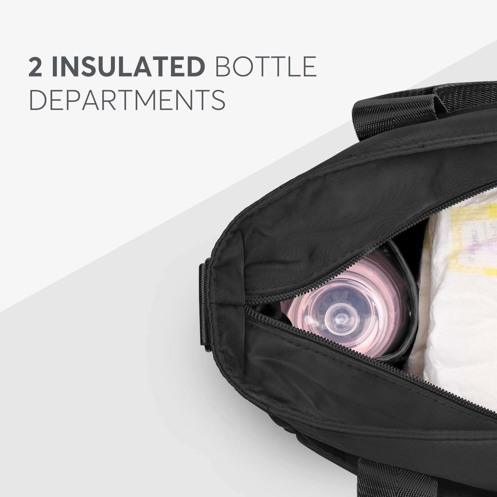 KikkaBoo® Previjalna torba Brielle Black KikkaBoo