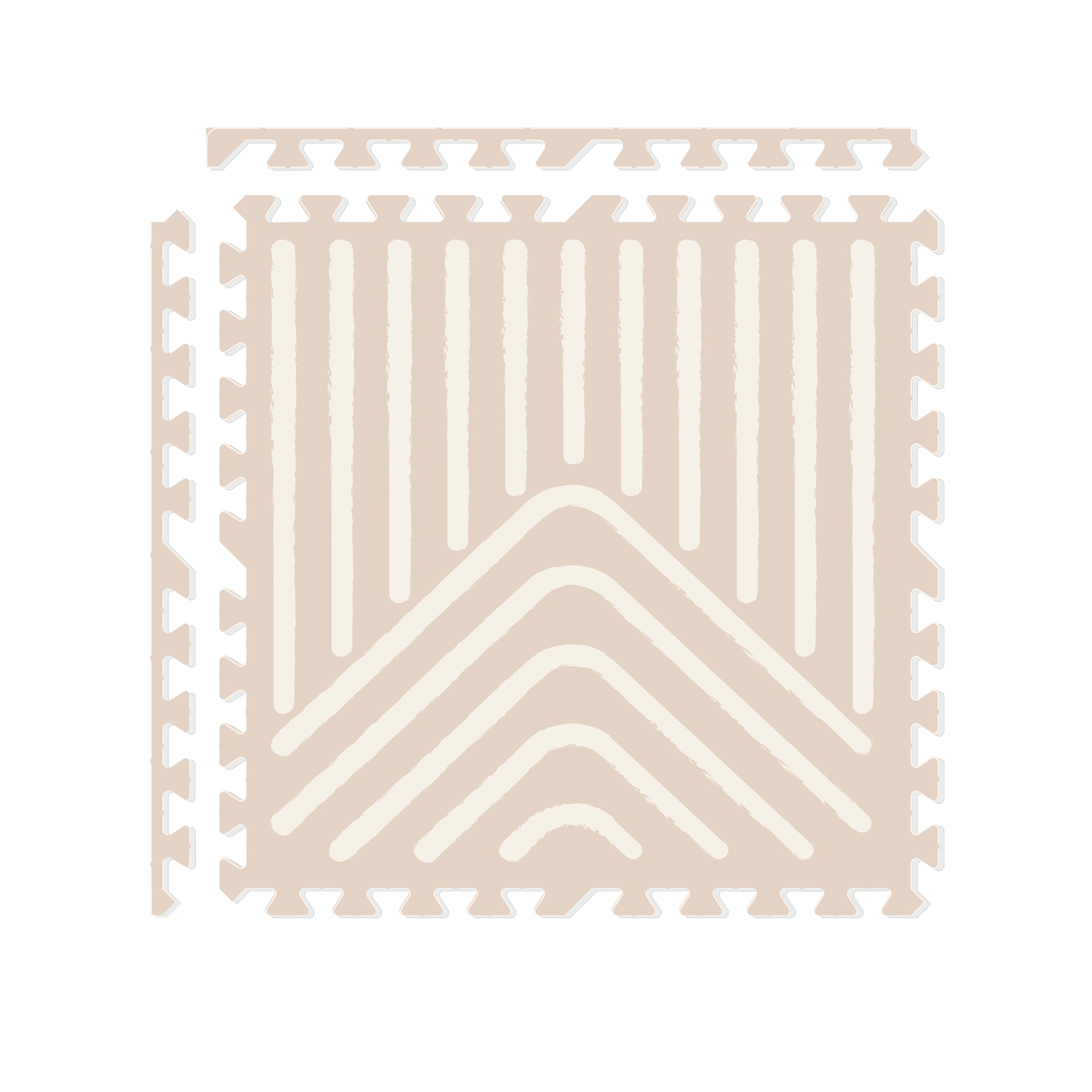 Evibell® Igralna podloga Puzzle 120x180 Lines Sand Evibell