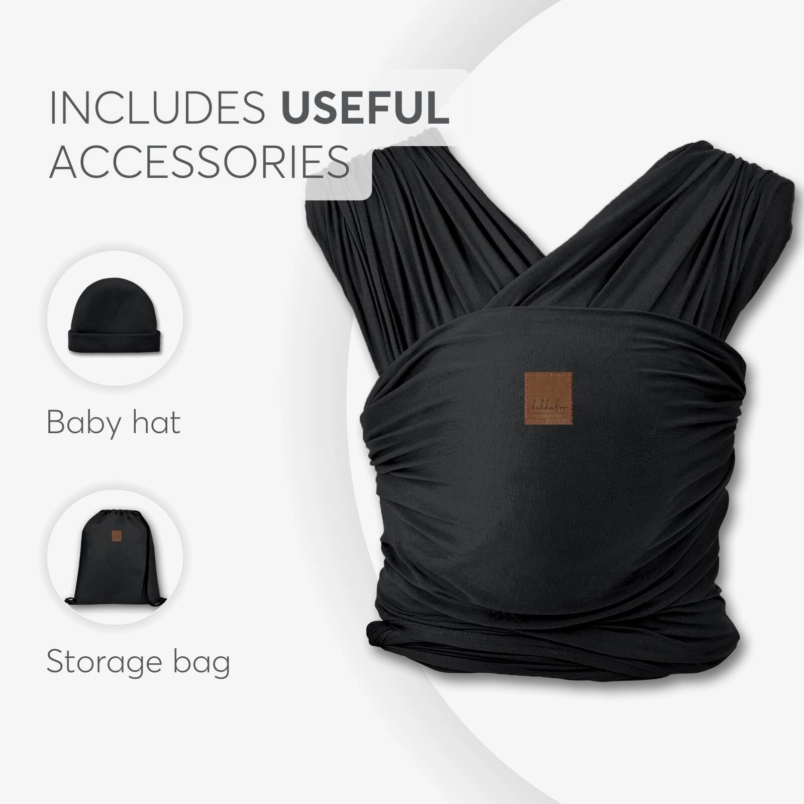 KikkaBoo® Nosilka wrap Isla Dark Grey KikkaBoo