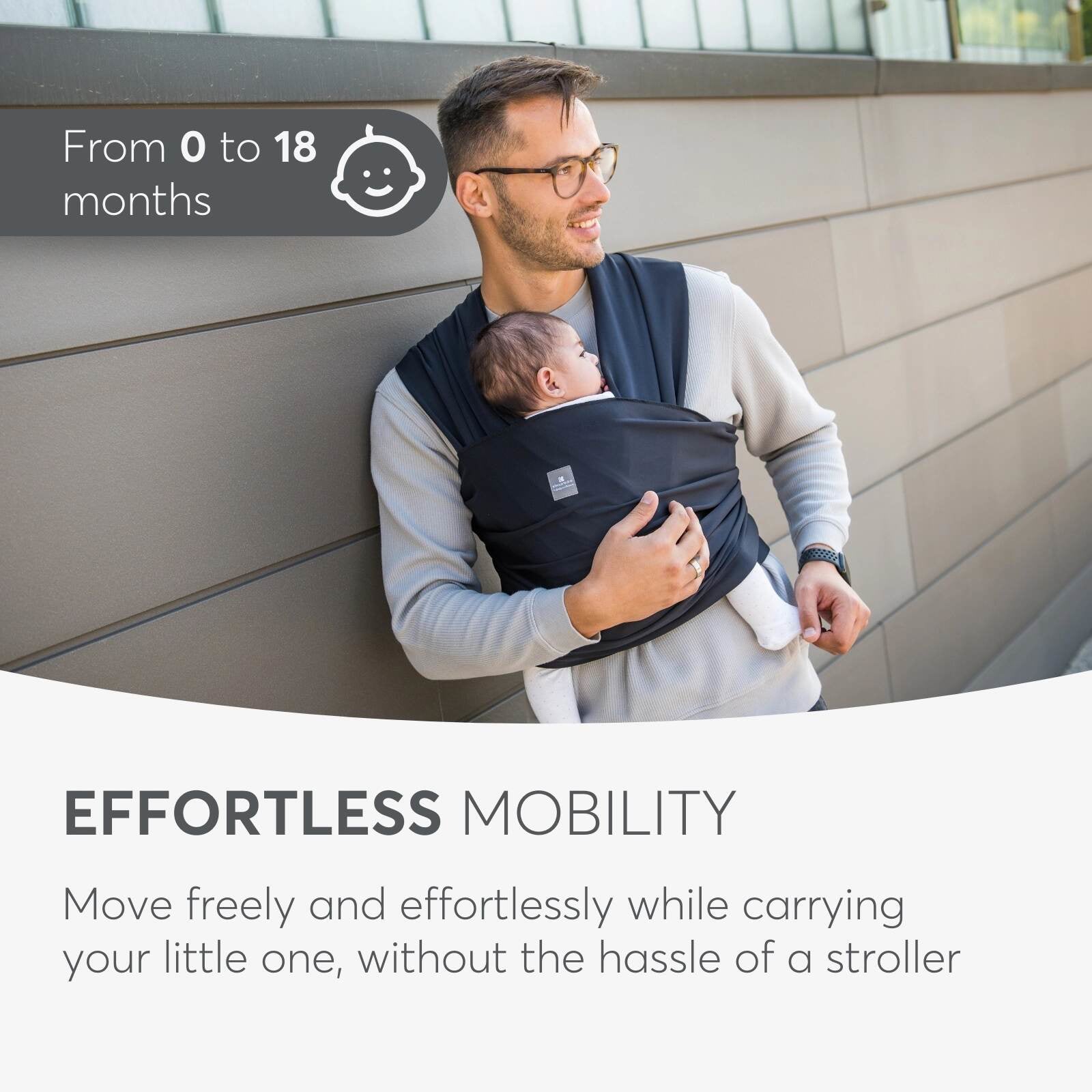 KikkaBoo® Nosilka wrap Isla Black KikkaBoo