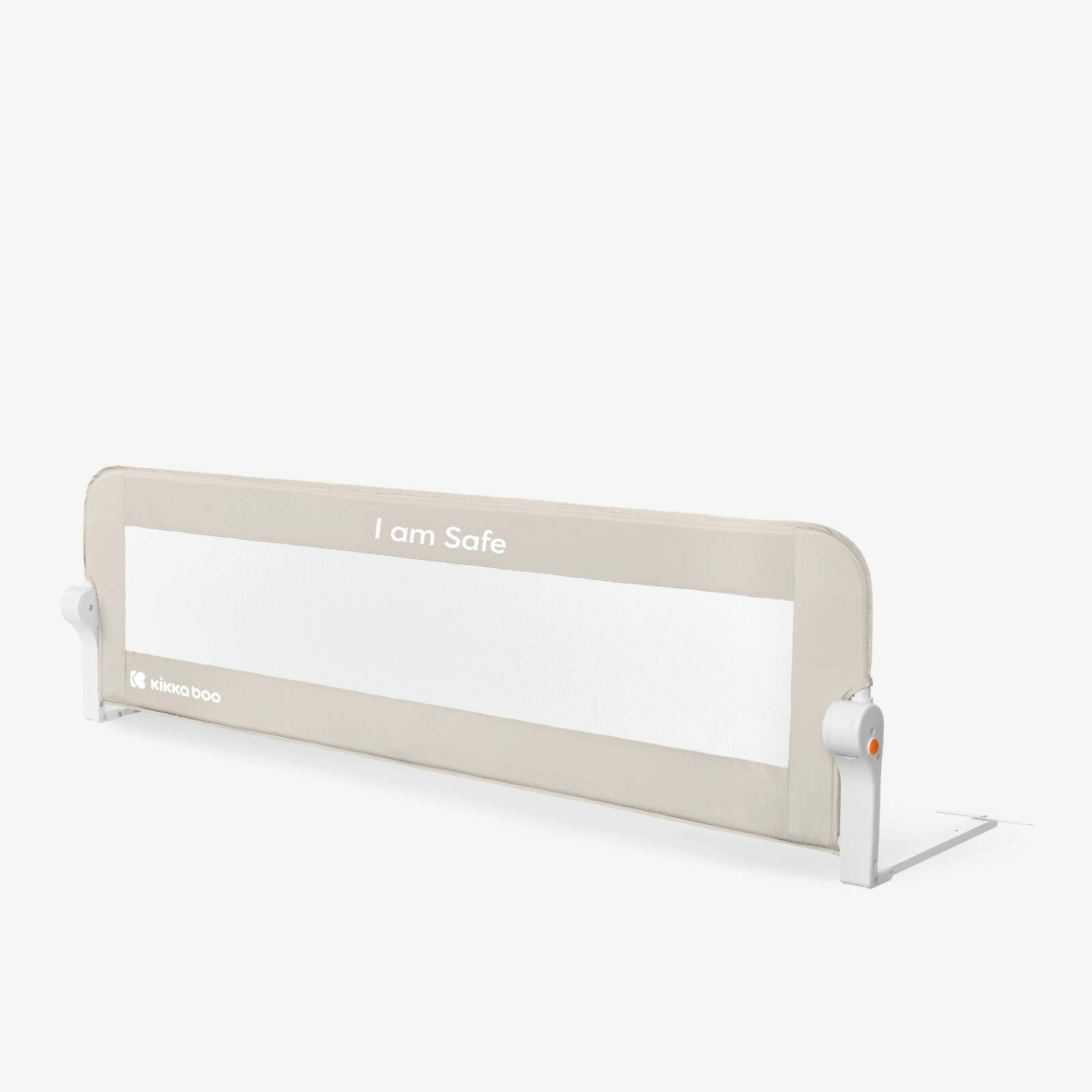 KikkaBoo® Posteljno varovalo I am Safe 150cm Beige KikkaBoo