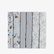 KikkaBoo® Krpice za umivanje iz muslina 6 kosov 30x30 cm Dreamy Fields Grey KikkaBoo