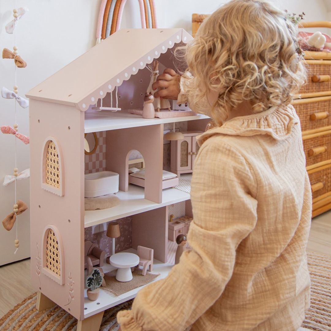 Label Label® Hiška za punčke s pohištvom Pink Label Label