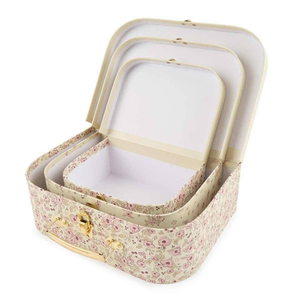 Bieco® Kovček Ella vintage flowers 3 kos Bieco