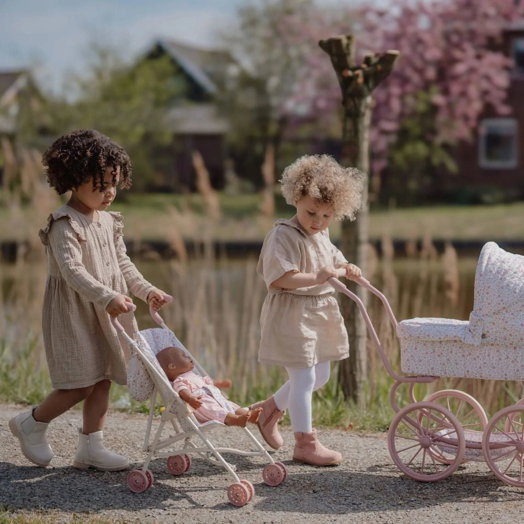 Little Dutch® Kovinski voziček za Punčko Soft Flowers Little Dutch