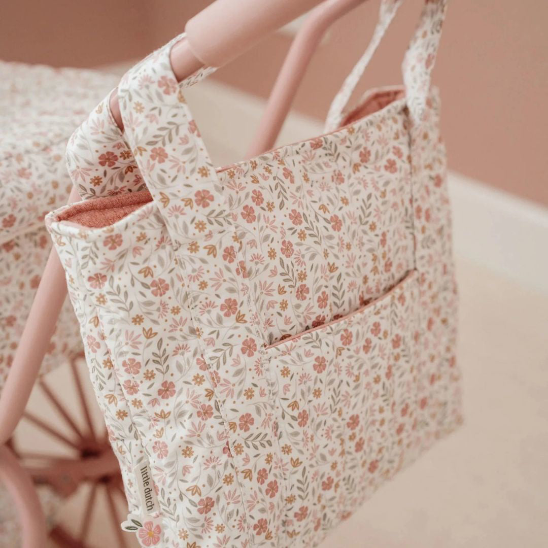 Little Dutch® Previjalna torba za punčke Soft Flowers Little Dutch