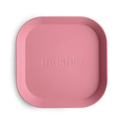 Mushie® Set dveh krožnikov Dusty Rose Mushie