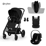 Cybex® Poussette 3 en 1 avec nacelle pliable Balios S Lux + Nacelle Amya + Siège auto Cloud G3 Moon Black