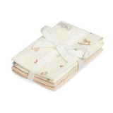 CamCam® Wash cloths 30x30 GOTS Vintage Toys 4 pieces