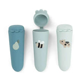 Done by Deer® Set 3 silikonskih modelčkov Tiny farm Blue