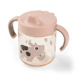 Done by Deer® Lonček s pokrovčkom in ročaji Tiny farm Powder