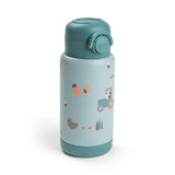 Done by Deer® Termo bočica sa slamkom 340 ml Tiny farm Blue