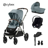 Cybex® Passeggino 4in1 Gazelle™ S + seggiolino auto Aton B + base IsoFix One Stormy Blue