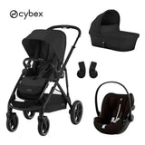 Cybex® Dječja kolica 3u1 Gazelle™ S + autosjedalica Cloud G Moon Black