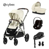 Cybex® Dječja kolica 4u1 Gazelle™ S + Autosjedalica Cloud G + IsoFix baza G Seashell Beige