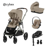 Cybex® Dječja kolica 4u1 Gazelle™ S + Autosjedalica Cloud G + IsoFix baza G Almond Beige