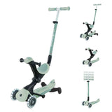 Globber® Monopattino pieghevole GO UP deluxe 360° con ruote luminose Pistacchio