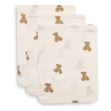 Jollein® Komplet 3 krpic za umivanje Mini Teddy Bear 20x15