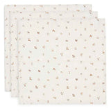 ollein® Set of 3 Muslin cloths 70x70 cm Animal Friends