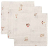 Jollein® Lot de 3 langes Animal Friends 31x31 cm