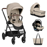 KikkaBoo® Baby stroller with carrycot 3in1 Mia Beige 2026