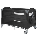 KikkaBoo® Prenosna posteljica 2 levels Milky Way Black 2026