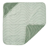 Leander® Serviette en coton à capuche Woodland Sage Green 80x80