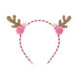 Rockahula® Obroč za lase Stripy Pom Pom Reindeer