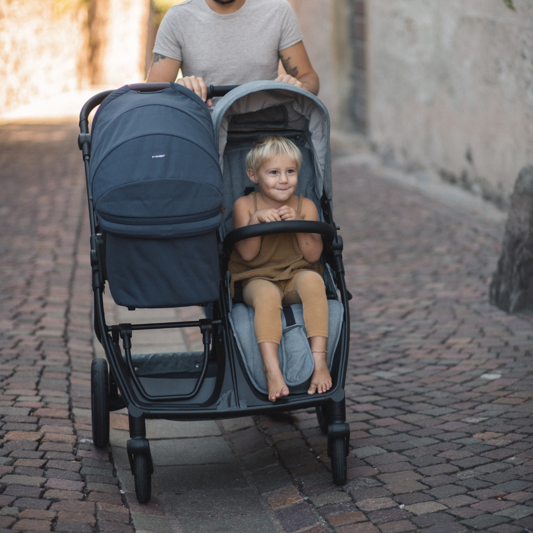 MAST® Otroški voziček TWIN X Volcanic Ash Mast