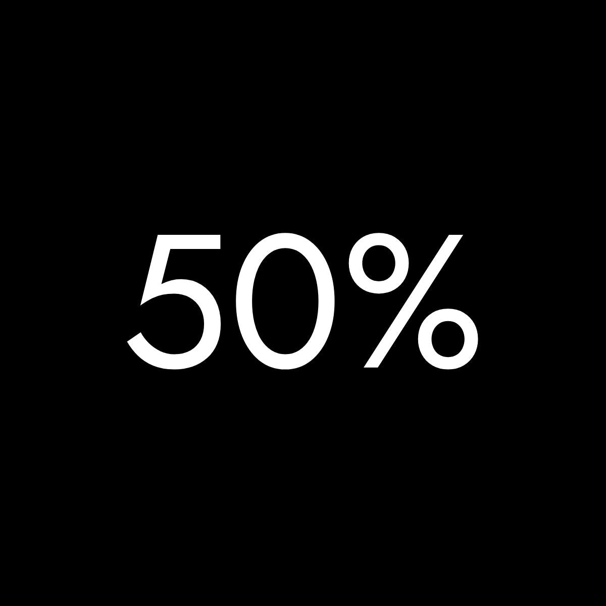 50%