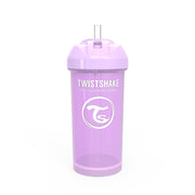 Twistshake® Lonček s slamico 360ml (12+m) Pastel Purple Twistshake