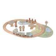 Little Dutch® Circuit en bois avec train Safari Friends
