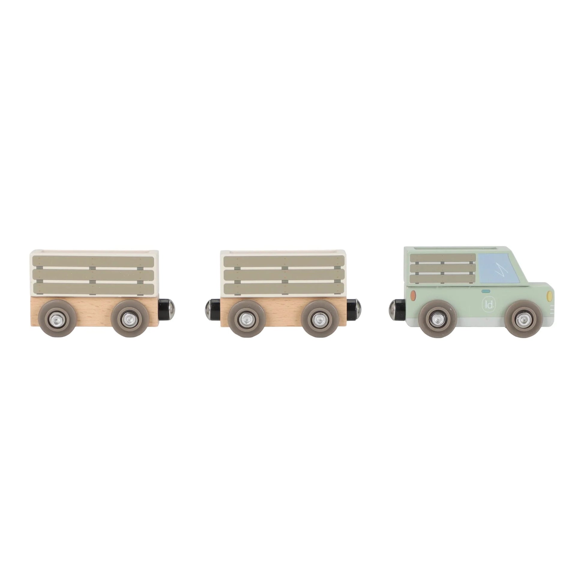 Little Dutch® Circuit en bois avec train Safari Friends – slika 7