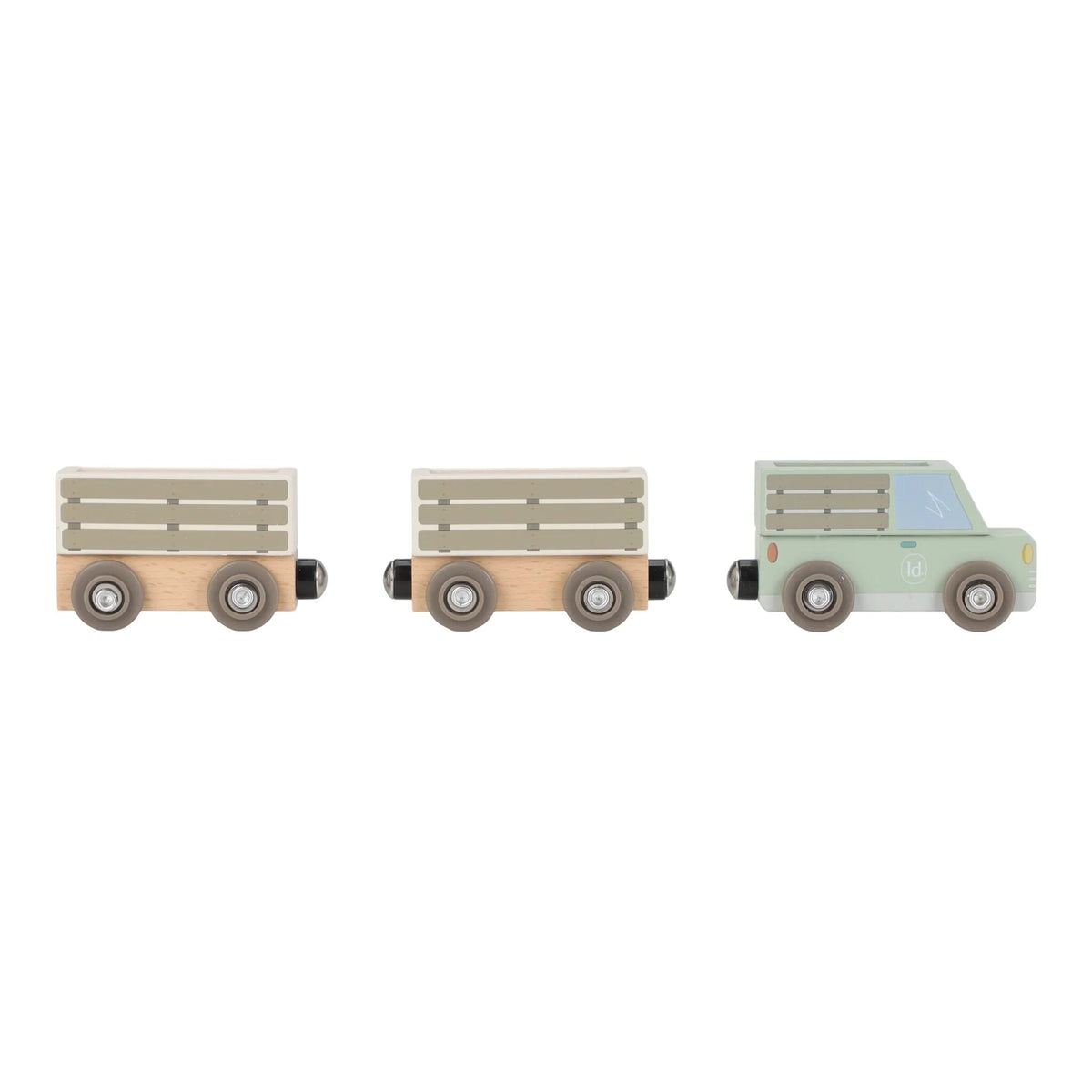Little Dutch® Circuit en bois avec train Safari Friends – slika 7