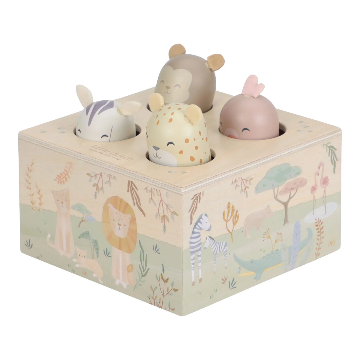 Little Dutch® "Pop up" drvena igračka Safari Friends
