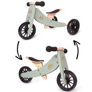 Kinderfeets® Lesen poganjalec Tiny Tot 2v1 Sage Kinderfeets