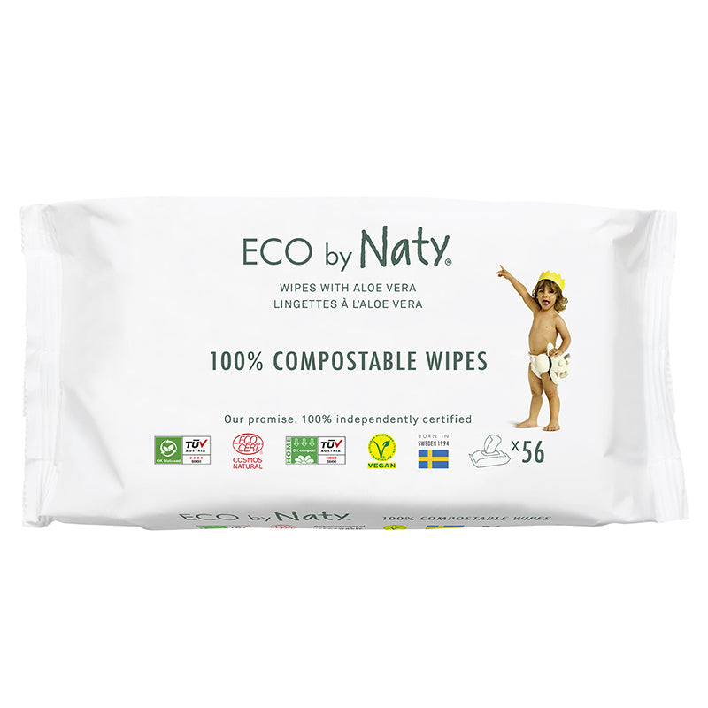 Eco by Naty® Osvežilni robčki Aloe 56 kosov Eco by Naty