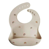 Mushie® Bavoir en silicone Rainbow