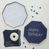 Ginger Ray® Paper plates Happy Birthday 8 pcs