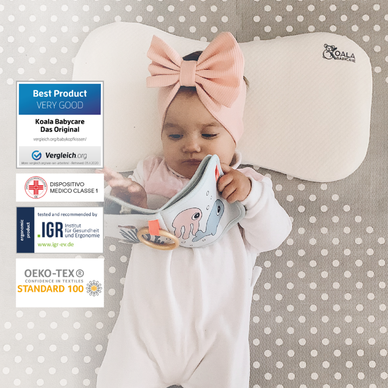 Koala Babycare® Moj prvi vzglavnik Perfect Head Maxi AIR White Koala Babycare
