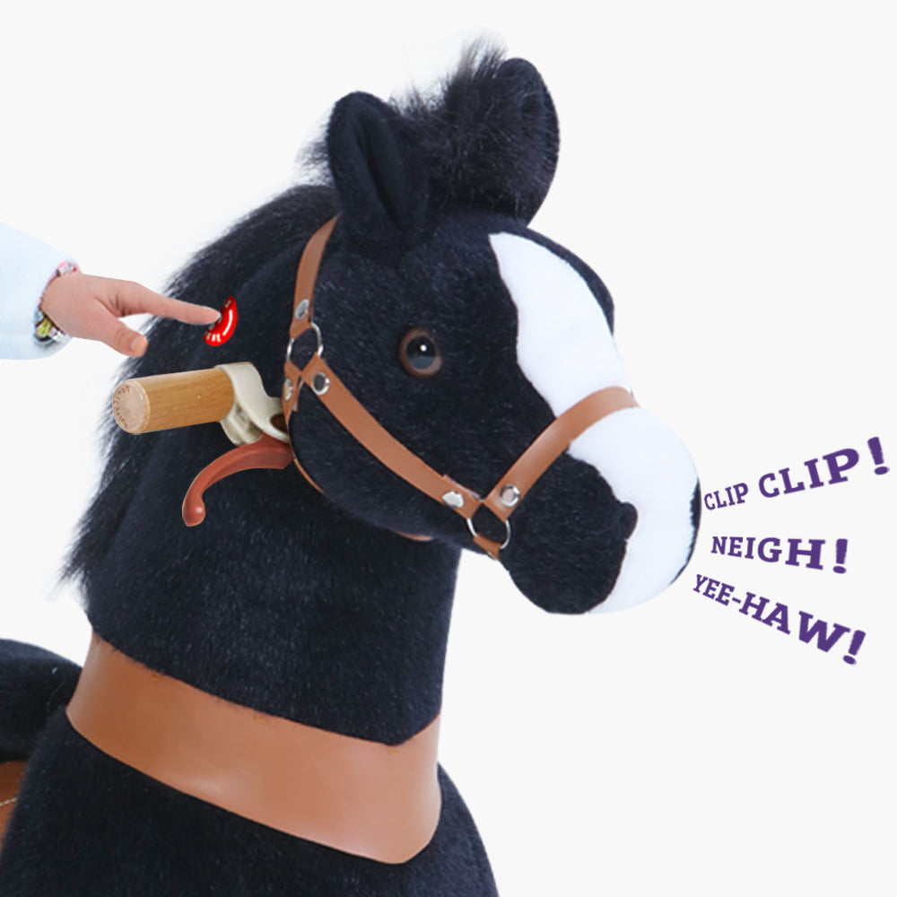 PonyCycle® Konjiček na kolesih - Black with White Hoof (3-5L) PonyCycle