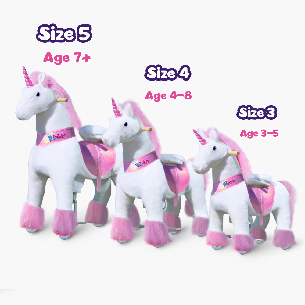 PonyCycle® Konjiček na kolesih - Pink Unicorn (3-5L) PonyCycle
