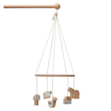 Jollein® Wooden Baby Mobile 20x20cm Farm Biscuit/Ivory