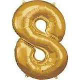 Amscan® Foil Balloon Large Numbe 8 (86 cm) Gold