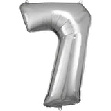Amscan® Foil Balloon Large Numbe 7 (86 cm) Silver