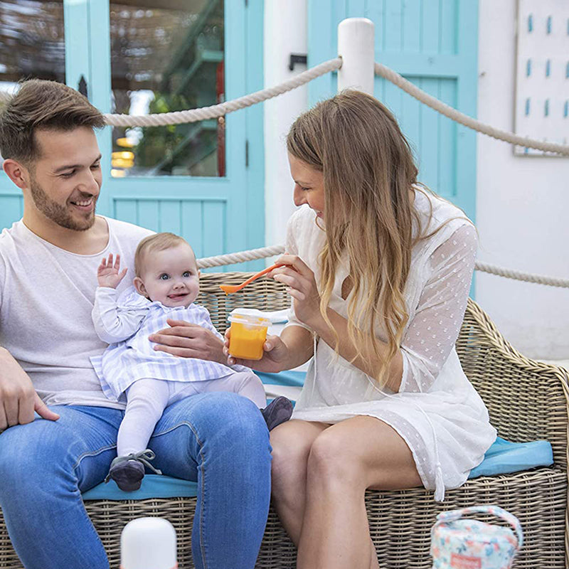 Miniland® Set 4 posodic za shranjevanje Mint 200ml Miniland