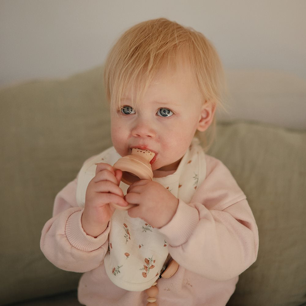 Mushie® Silikonska duda za hranjenje 2 kosa Blush Mushie